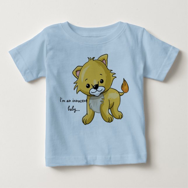 kleiner Löwe Baby T-shirt (Vorderseite)