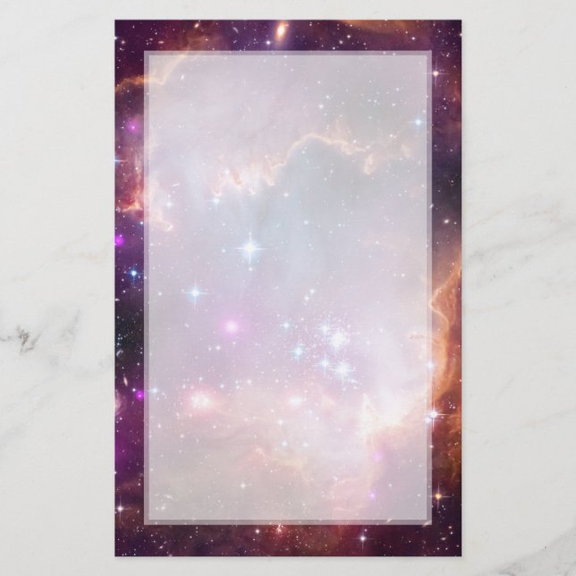 Kleiner Magellanic Wolken-Galaxie-Raum Briefpapier (Vorderseite)