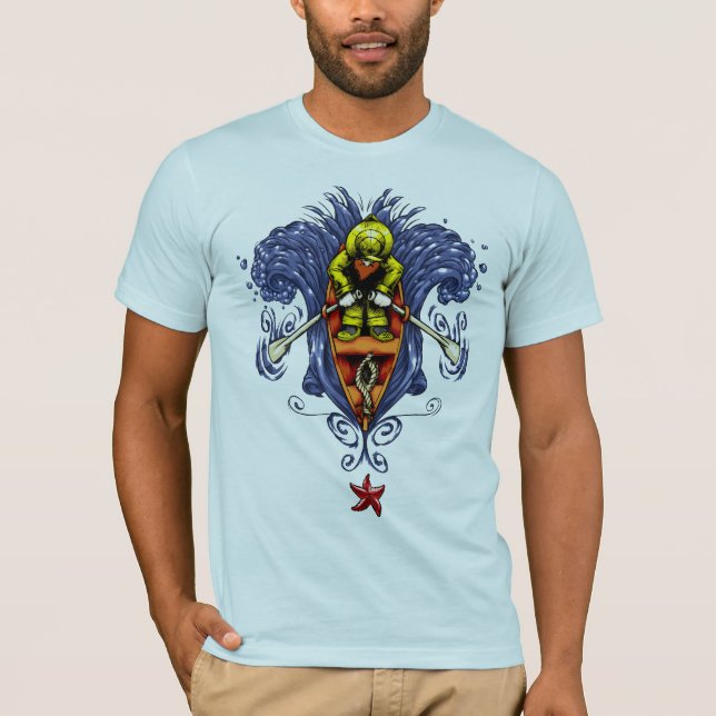 Kleiner Mann im Boot T-Shirt (Vorderseite)