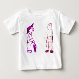kleiner Mann mit Schirm Baby T-shirt