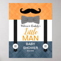 Kleiner Mann Schnurrbart Babydusche Begrüßungsschi