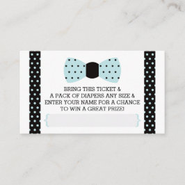 Kleiner Mann-Windeln-Raffle-Ticket, Baby Blue, Bla Begleitkarte