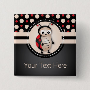 Kleiner Marienkäfer-Geburtstags-Gastgeschenk-Knop Button