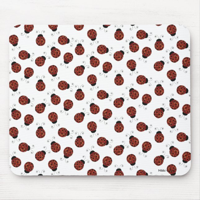 Kleiner Marienkäfer Mousepad (Vorne)