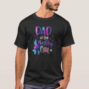 Kleiner Meerjungfrau-Vater des Geburtstagskamerade T-Shirt