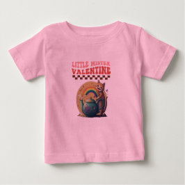 kleiner Meistervalentin lächelnder Teekessel Regen Baby T-shirt