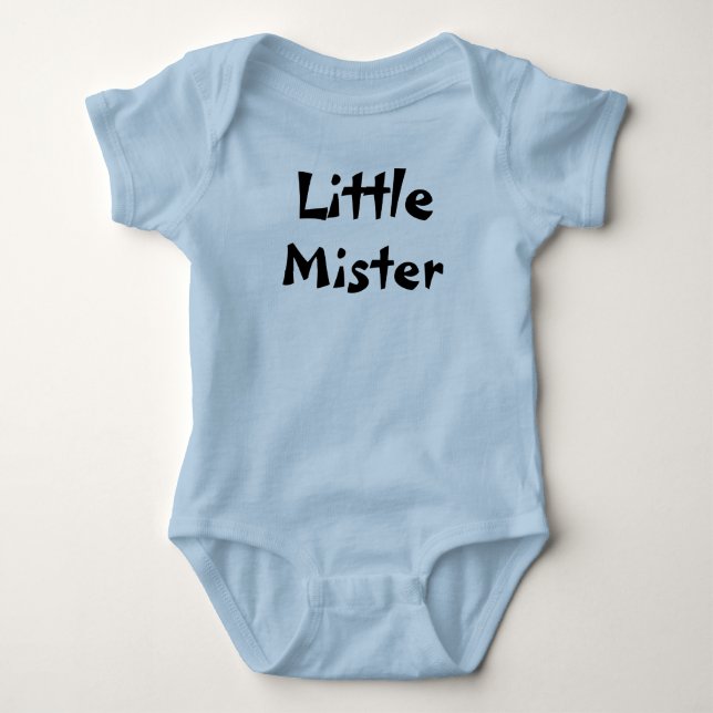 Kleiner Mister Baby Outfit. Strampler (Vorderseite)