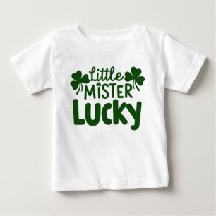 Kleiner Mister Lucky - Niedliche Shamrocks Baby T-shirt