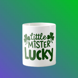 Kleiner Mister Lucky - Süße Kleeblätter Kaffeetasse