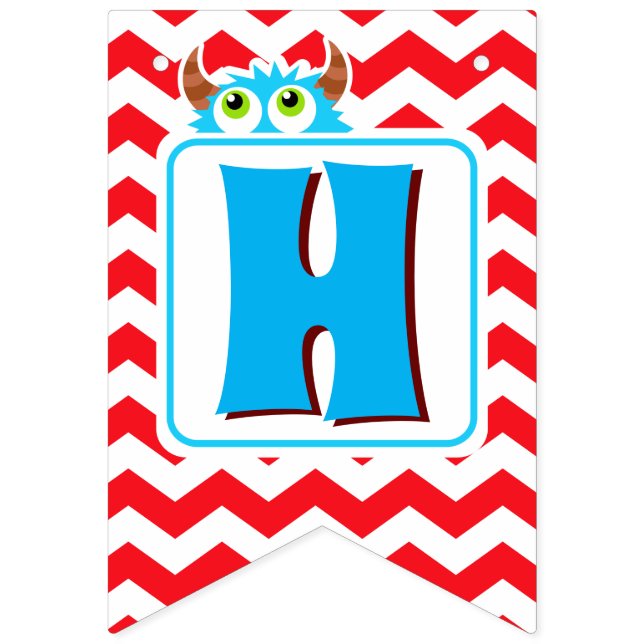 Kleiner Monster Bash Party Banner bestellbar (Zweite Fahne)