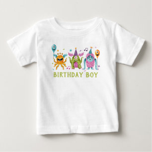 Kleiner Monster-Geburtstagsjunge  Baby T-shirt