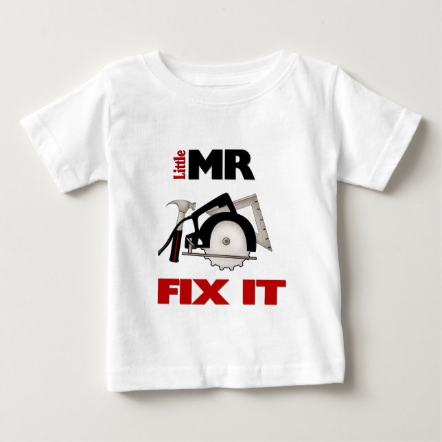 Kleiner Mr. Fix Baby T-shirt (Vorderseite)