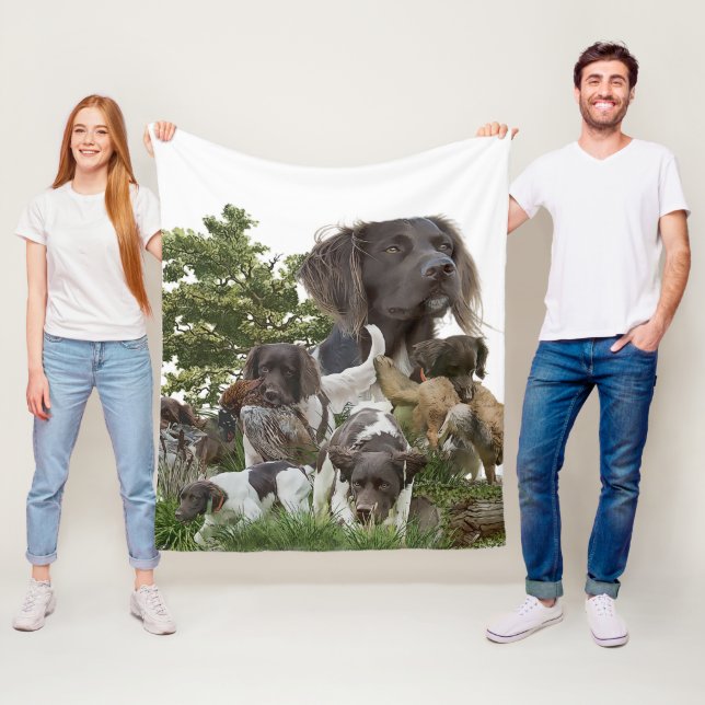 Kleiner Munsterlander Fleecedecke (Beispiel)