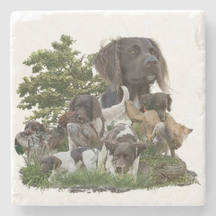 Kleiner Munsterlander Steinuntersetzer