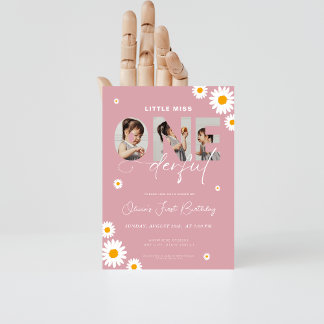 Kleiner Muss 1. Geburtstag 3 Foto Tag Einladung