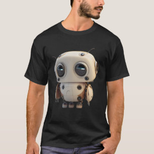Kleiner niedlicher Sad-Roboter T-Shirt