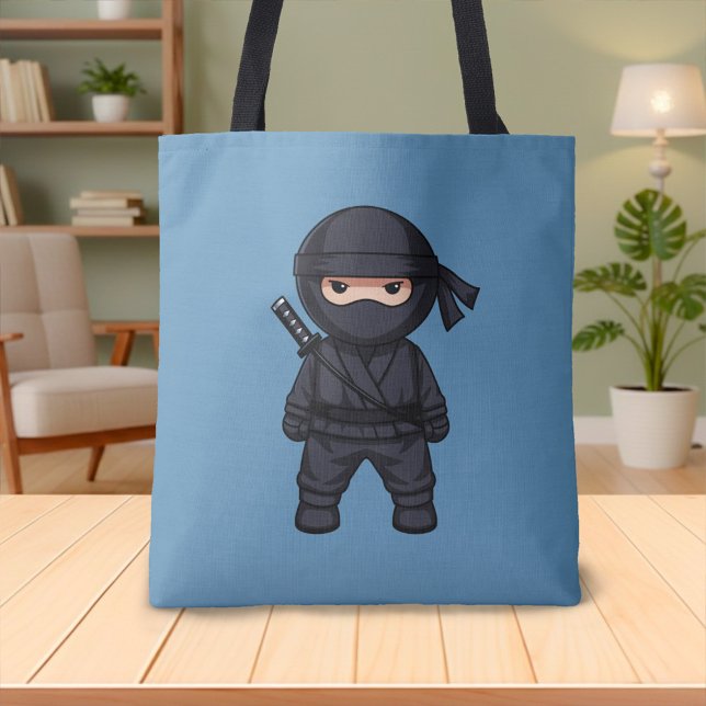 Kleiner Ninja-Krieger auf Blau (Von Creator hochgeladen)