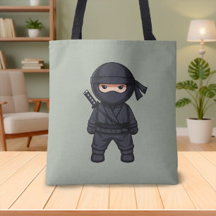 Kleiner Ninja-Krieger auf Salbeigrün