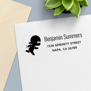 Kleiner Ninja läuft zurück zur Adresse Permastempel