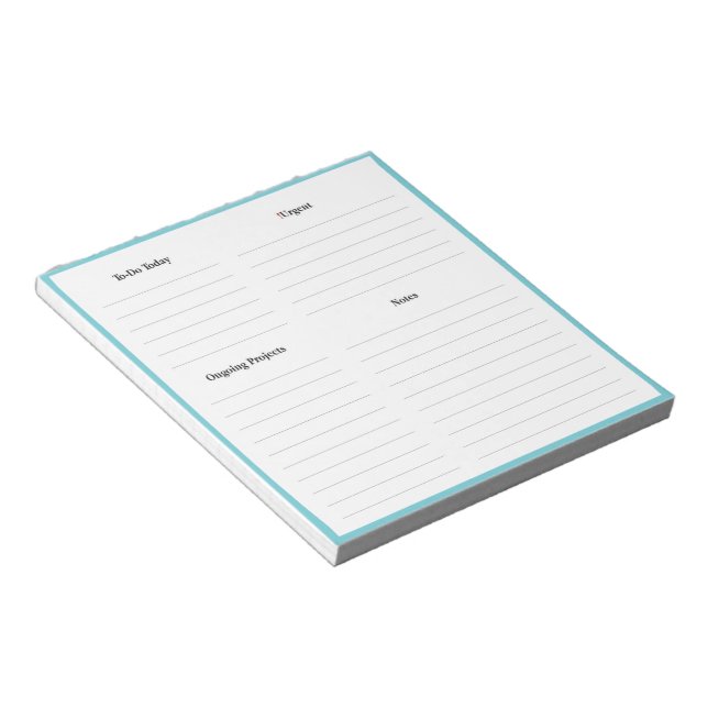 Kleiner Notepad Täglicher Planer Zuhause & Busines Notizblock (angewinkelt)