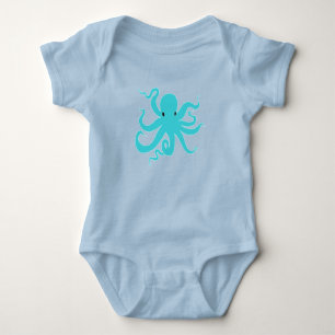 Kleiner Octopus Baby Body Anzug - Niedliche Meeres Baby Strampler
