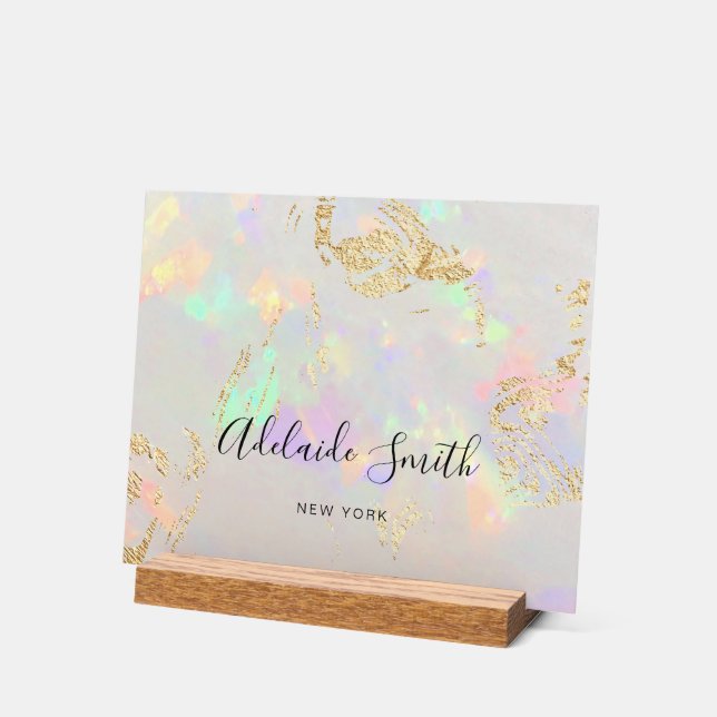 kleiner opaler Hintergrund Acrylschild (Winkel)