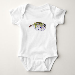 Kleiner Ozean Kreter Puffer Fisch Baby Strampler