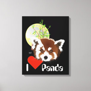 Kleiner Panda (Ailurus fulgens) Keilleinwand Leinwanddruck