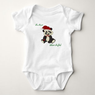 Kleiner Panda-Bärn-Weihnachten Baby Strampler
