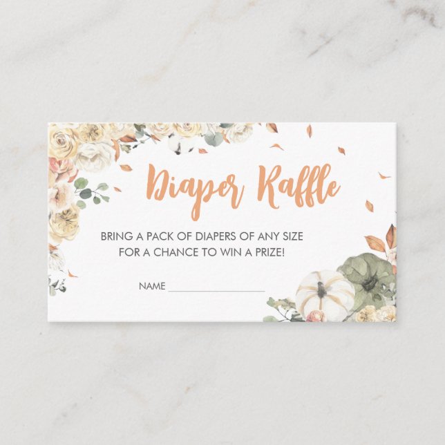 Kleiner Peanut Elephant Babydusche Windelwanne Begleitkarte (Vorderseite)