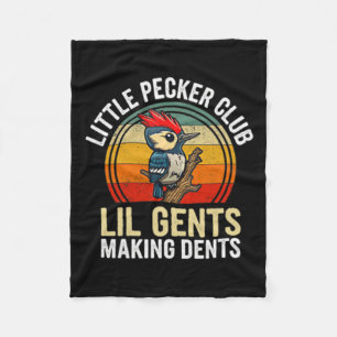 Kleiner Pecker Club Lil Gents Funny Fleecedecke