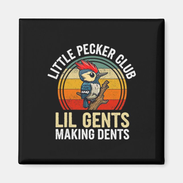 Kleiner Pecker Club Lil Gents Funny Magnet (Vorne)
