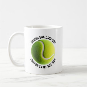Kleiner personalisierter Text Tennisball  310g Cus Kaffeetasse
