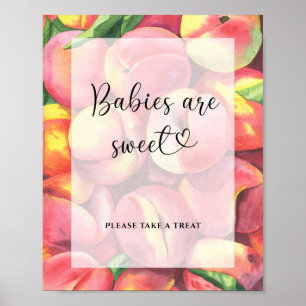 kleiner Pfirsich - Babys sind süße Poster