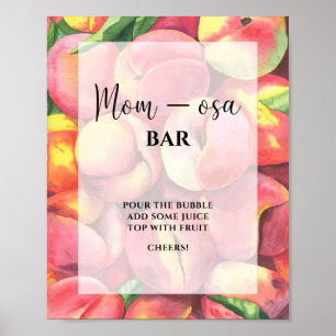 Kleiner Pfirsich \ Mom-osa Bar Plakat