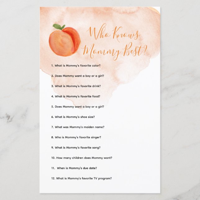 Kleiner Pfirsichsommer, der Mommy Best Game kennt (Vorderseite)