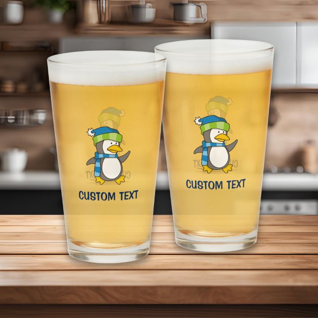 Kleiner Pinguin, der auf Schnee geht Glas (Von Creator hochgeladen)