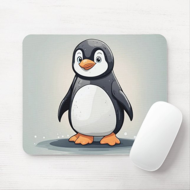 Kleiner Pinguin Mousepad (Mit Mouse)