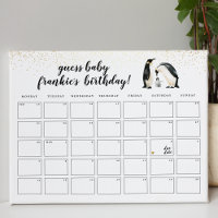 Kleiner Pinguin rät das Geburtstags-Baby-Duschspie