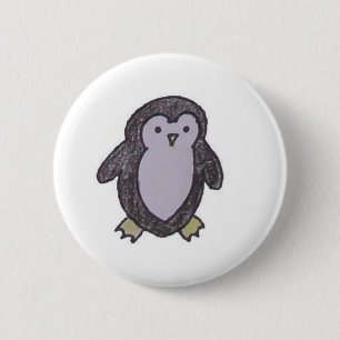 Kleiner Pinguinknopf Button