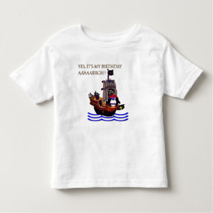 Kleiner Piratengeburtstag Kleinkind T-shirt