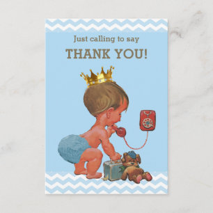 Kleiner Prinz am Telefon danken Ihnen Sparren Dankeskarte
