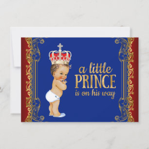 Kleiner Prinz Baby Shower Einladung