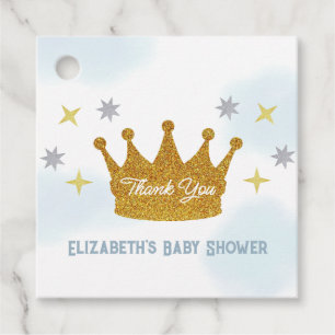 Kleiner Prinz Baby Shower für Jungen Geschenkanhänger