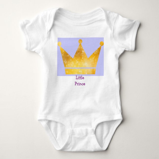 Kleiner Prinz für Niedliches Crown-Design für Baby Baby Strampler (Vorderseite)