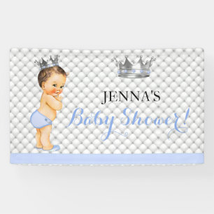 Kleiner Prinz Vintage Baby Jungenkrone Banner