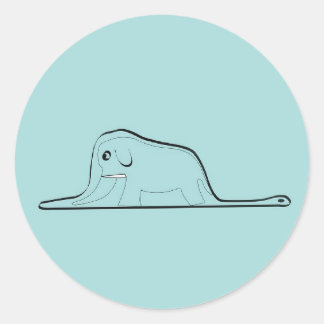 Kleiner Prinz Zeichnend Runder Aufkleber