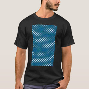 KLEINER PUNKT GEOMETRISCHES PATTERN TURQUOISCH BLU T-Shirt