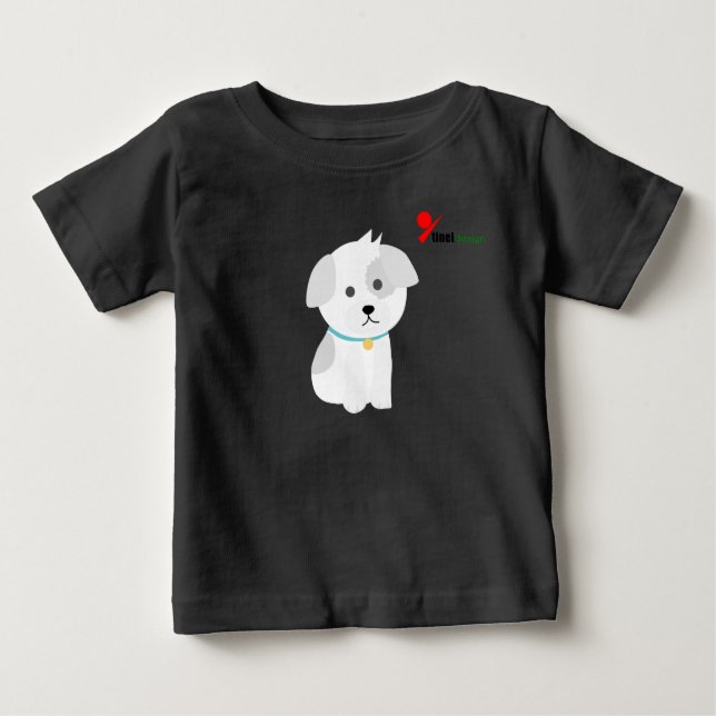 Kleiner Puppy Baby T - Shirt (Vorderseite)