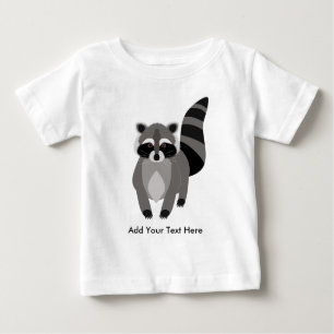 Kleiner Raccoon-Gauner personalisiert Baby T-shirt